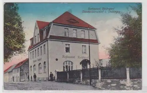 92768 AK Münchenbernsdorf in Thüringen - Restaurant & Reichspost 1920