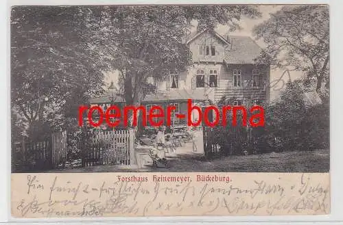 76101 Ak Bückeburg Forsthaus Heinemeyer 1903