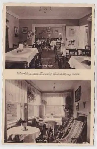 95762 Ak Walderholungsstätte Tannenhof Oberholz bei Leipzig um 1940