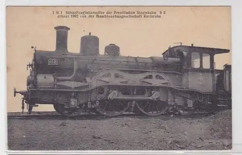75181 Ak Eisenbahn Preussische Staatsbahn Maschinenbaugesellschaft Karlsruhe