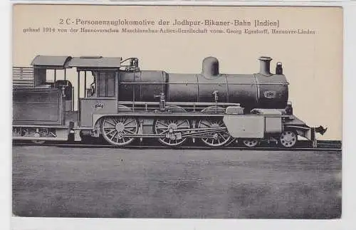 86529 Ak Personenzuglokomotive der Jodhpur Bikaner Bahn Indien Hanomag 1914