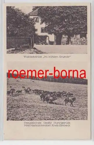 77255 Mehrbild Ak Hunnesrück Waldschänke Im kühlen Grunde, Preuss. Gestüt 1934