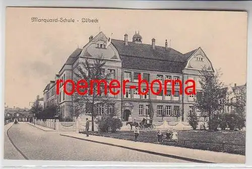 76899 Ak Lübeck Marquard-Schule 1918