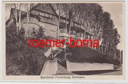 76865 Ak Zschopau Sporthotel Finkenburg um 1920