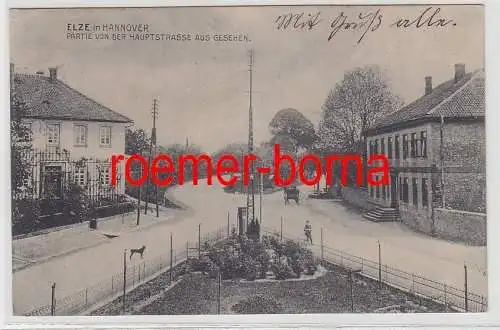 74437 Ak Elze in Hannover Partie von der Hauptstrasse aus gesehen 1913