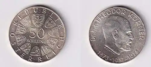 50 Schilling Silber Münze Österreich Dr.Theodor Körner 1973 (166732)