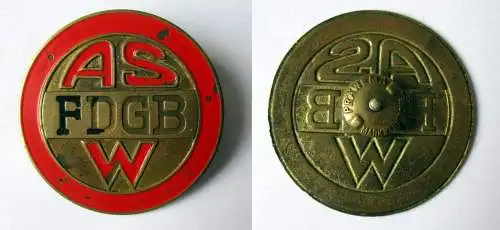 DDR Abzeichen Alfred Schneider KG Werdau FDGB dt. Gewerkschaftsbund (156575)