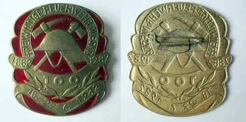 DDR Abzeichen 100 Jahre Freiwillige Feuerwehr Niesky 1882 - 1982 (156570)