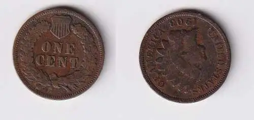 1 Cent Kupfer Münze USA 1903 ss (166641)