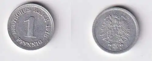 1 Reichspfennig Aluminium Münze 1918 D Jäger 300 ss+ (165471)