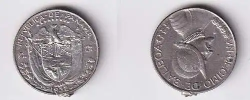 1/10 Balboas Silber Münze Panama 1932 (166112)