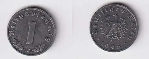 1 Pfennig Zink Münze alliierte Besatzung 1945 F Jäger 373 f.vz (166580)