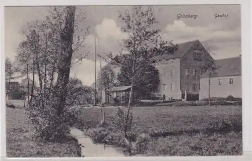 906403 AK Grünberg - Gasthof mit Landidylle 1907