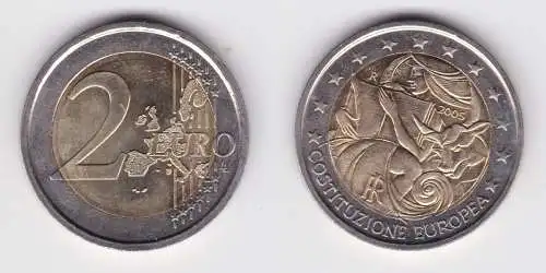 2 Euro Gedenkmünze Italien 2005 "EU-Verfassung" Stgl. (102725)