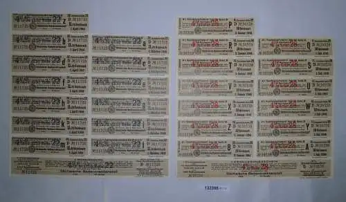 3 Zinsscheine sächsische Bodenkreditanstalt Dresden 1938-1941 (132395)