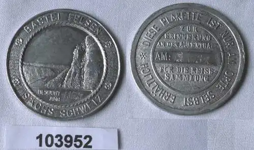Seltene Wander Medaille Bastei Felsen sächische Schweiz 1937 (103952)