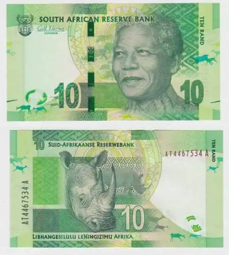 10 Rand Banknote Südafrika South African Reserve Bank 2012 kassenfrisch (143177)