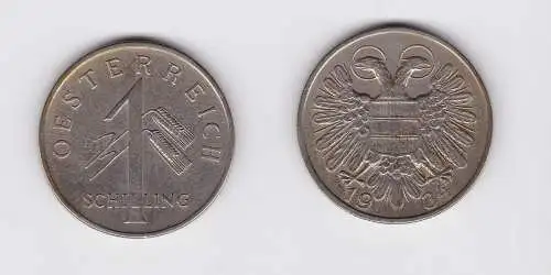 1 Schilling Kupfer-Nickel Münze Österreich Wappen 1934 (133286)