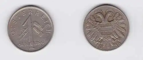 1 Schilling Kupfer-Nickel Münze Österreich Wappen 1935 (133326)