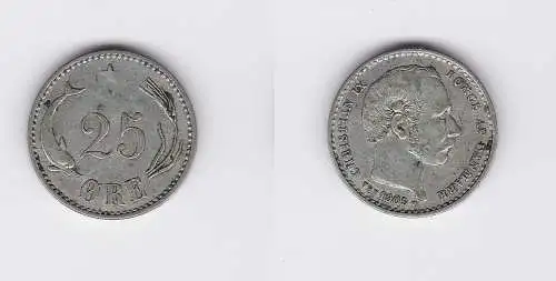 25 Öre Silber Münze Dänemark 1905 (118387)