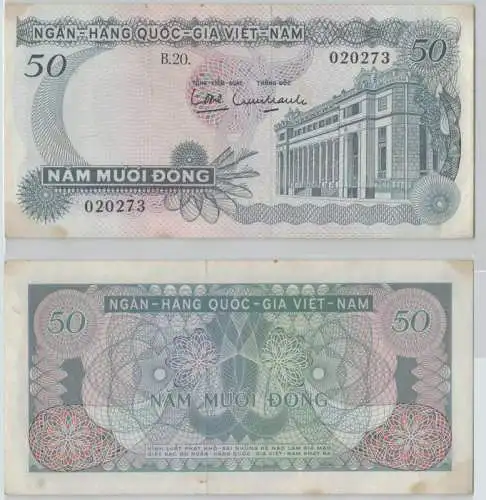 50 Dong Banknote South Vietnam (1969) Pick 25 (143299)