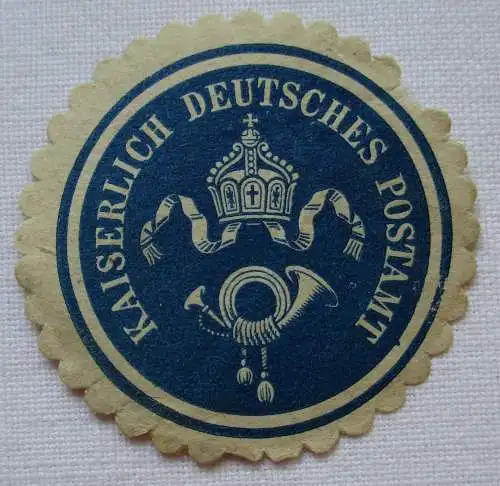 seltene Vignette Siegelmarke Kaiserlich Deutsches Postamt (124926)