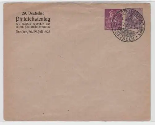 96390 Ganzsachenumschlag PU92 29.Deutscher Philatelistentag Dresden 1923