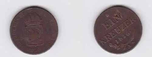 1 Kreuzer Kupfer Münze Österreich 1816 A (130856)