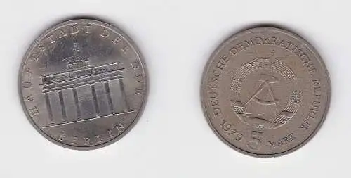 DDR Gedenk Münzen 5 Mark Brandenburger Tor 1979 (130806)