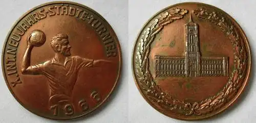 Medaille X. Internationale Neujahrs-Städte-Turnier 1966 in Bronze (140763)