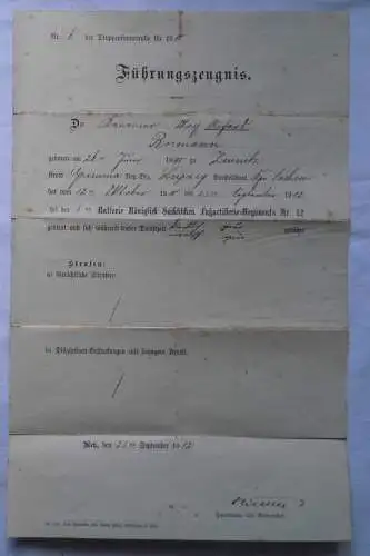 Urkunde zum Eisernem Kreuz 2.Klasse Fussartillerie Regiment 12 (118907)