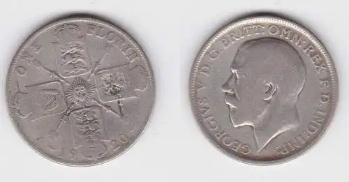 1 Florin Silber Münze Großbritannien 1920 Georg V (123839)