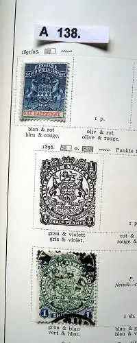 Schöne hochwertige Briefmarkensammlung Rhodesia Britisches Schutzgebiet ab 1891