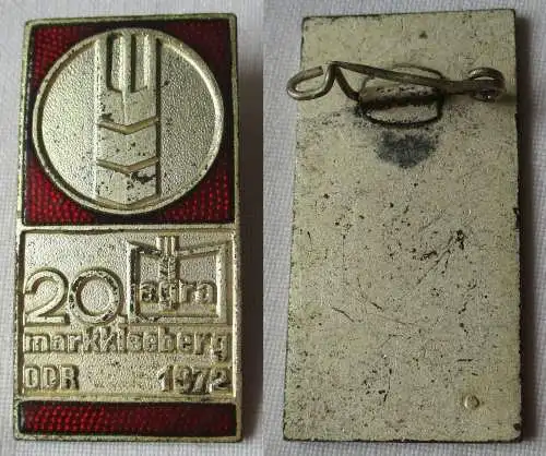 seltenes DDR-Abzeichen 20 Jahre Agra Markkleeberg 1972 (119097)
