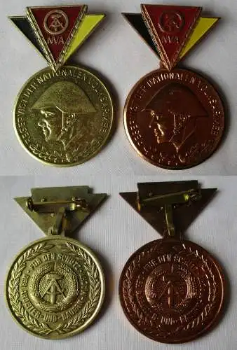 2 x DDR Abzeichen Reservist der NVA in Gold und Bronze (130110)