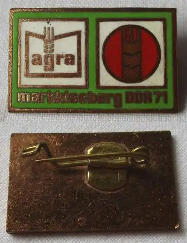 seltenes emailliertes DDR-Abzeichen Agra Markkleeberg 1971 (119770)
