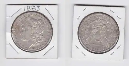 1 Morgan Dollar Silber Münze USA 1883 ss+ (151072)