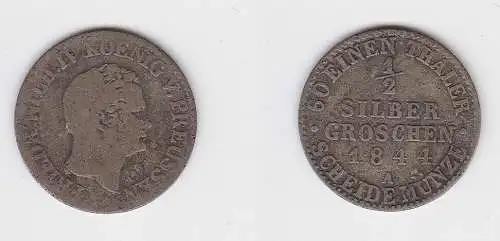1/2 Silbergroschen Münze Preussen Wilhelm IV. 1844 A f.ss (150055)