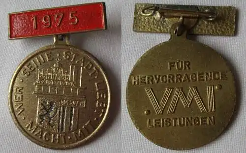 DDR Medaille Dresden für hervorragende VMI Leistungen 1975 (103975)