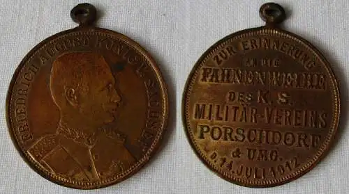 Medaille Fahnenweihe des Kgl.sächs. Militär Verein Porschdorf 1912 (148369)