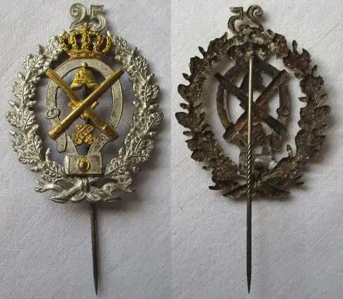 seltenes Abzeichen sächsischer Militärverein für 25 Jahre (148215)
