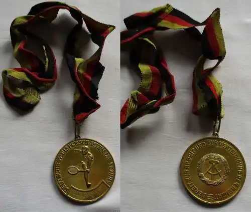 DDR Medaille Deutsche Meisterschaften im Tennis Damen Einzel 1966 (144641)