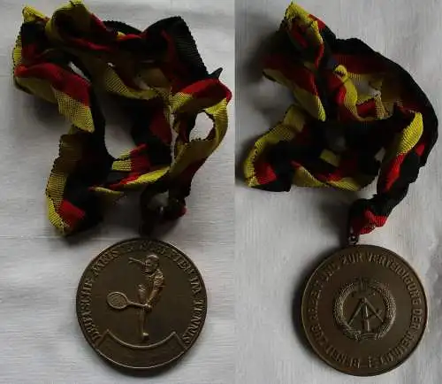 DDR Medaille Deutsche Meisterschaften im Tennis Gemischtes Doppel 1961 (144393)