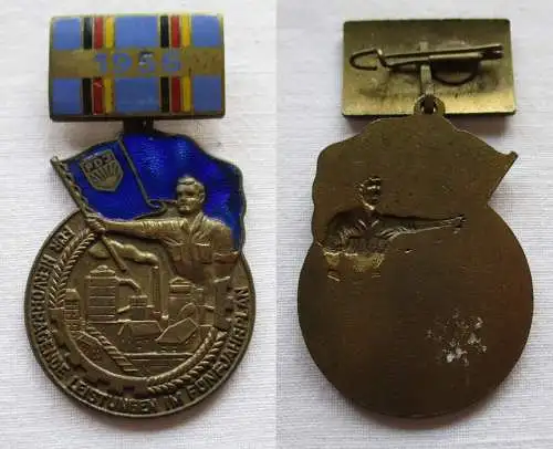 DDR Medaille für hervorragende Leistungen im Fünfjahrplan 1956 (138605)