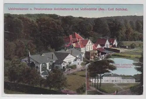 65670 Ak Waldrestaurant u. Pensionshaus Antoinettenruh bei Wolfenbüttel 1914