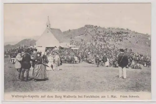 99866 AK Walburgis-Kapelle auf dem Berg Walberla bei Forchheim am 1. Mai
