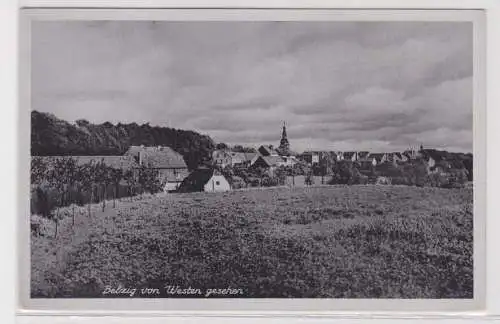 17584 AK Belzig von Westen gesehen - Ortsansicht mit Kirche