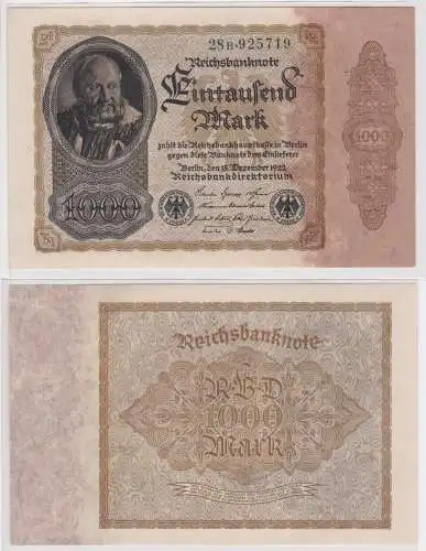 1000 Mark Banknote Deutsches Reich 15.12.1922 Rosenberg 81 b (156540)