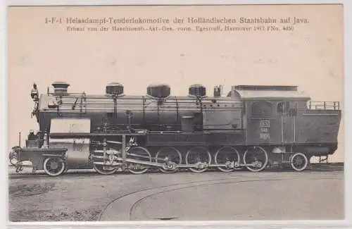 901010 Ak 1-F-1 Heißdampf-Tenderlok der holländischen Staatsbahn auf Java