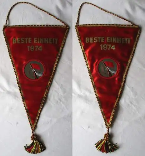 1x DDR Wimpel Kampfgruppe der Arbeiterklasse - Beste Einheit 1974 (133964)